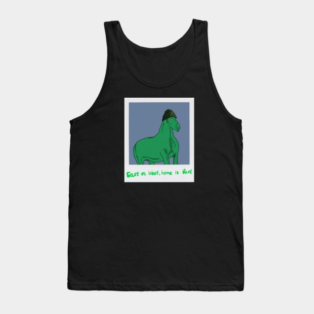 Your Homie Horse Tank Top by Djoe's Gallery